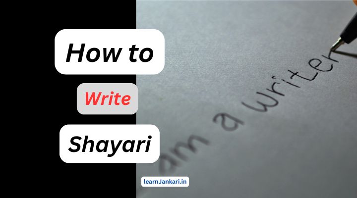 How to Write Shayari in Hindi