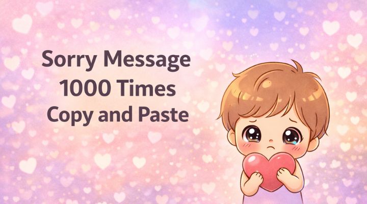 Sorry message 1000 times copy and paste